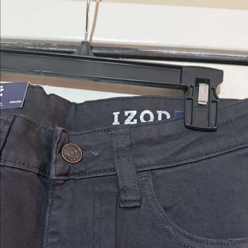 Izod Men's Dark Gray Relaxed Fit Comfort Stretch Straight Jeans 32x32 NWT